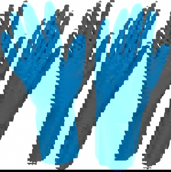 Series 88-356 Chemical Resistant Gloves: Size Large, 17.00 Thick, Latex, Latex, Unsupported,